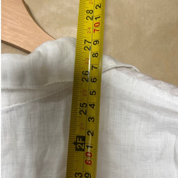 Bella Dahl Los Angeles NWT White Linen Top Button Down XS - Picture 4 of 6